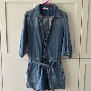 BA&SH denim romper.
